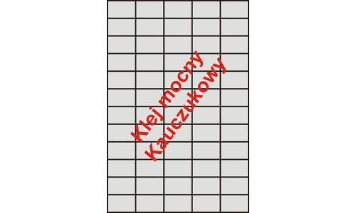 Etykiety samoprzylepne białe matowe na arkuszach A4 mocny klej  42x24,75